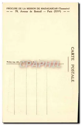 Observatório de Tananarive — Pavilhão das Missões — Padres Jesuítas — Verso