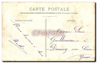Ioigny — Widok z dawnej drogi do Auxerre — wydawca Marthe, nr 10 — Rewers