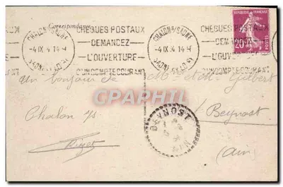 Chalon-sur-Saône — Ogólny widok zakładów Schneider et C° — Rewers