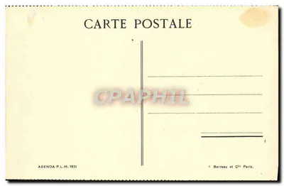 Pierre-Perthuis — Arco natural — Cl. Boulanger, Agenda P.L.M. 1931 — Reverso