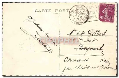 Saint-Honoré-les-Bains (Nièvre) — Nad jeziorem Seu — Raste wydawca - Autun — Rewers