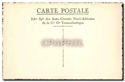 Marrakech — Porta dos Portugueses (Bab-Aguenaou) — Edição dos Auto-Circuits Norte-Africanos — Verso