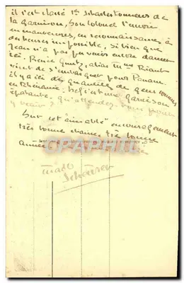Tunis — Rue des Teinturiers — widok ulicy z moskeją na tle — wydawca nieznany, n° 75 — Rewers