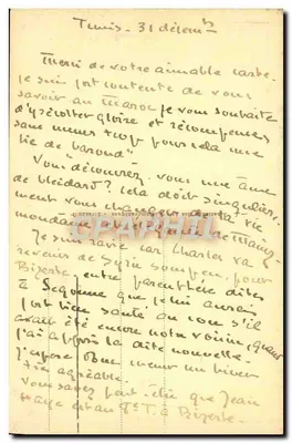 Tunis - O Belvédère - O Casino — editor desconhecido, n° 108 — Verso