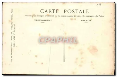 Gerbéviller — Wieża kościoła w ruinach — Wyd. Paye de France — Rewers