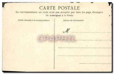 Stara pocztówka Le Petit Gache Un Bon Coin Pour La Peche — Rewers