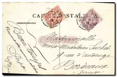 Piekne miejsca w Ardèche — Las Paiolive — Ermitaż św. Eugeniusza — Wydawca: Arnaud, Aubenas — Rewers