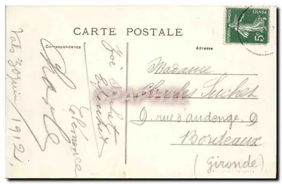 Burzet - Cachoeira do Inferno — Coleção Bigot, Vals — n° 419 — Verso