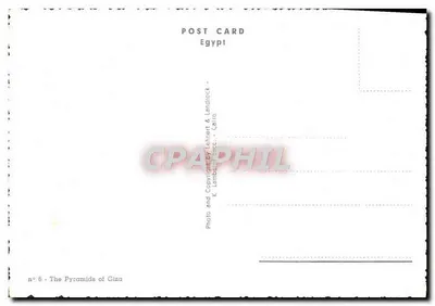 As Pirâmides de Gizé — vista com um camelo — editor K. Lembel & Landrock, Cairos — Verso