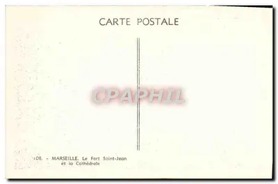 Marseille — Fort Saint-Jean i Katedra — n°108 — Rewers