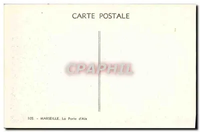 Marseille — La Porte d'Aix — n°105 — Rewers