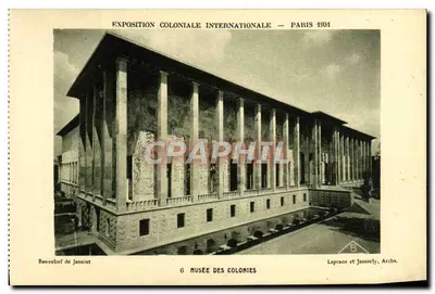 Museu das Colônias — Exposição Colonial Internacional — Paris 1931 — Laprade e Jaussely, Arquitetos