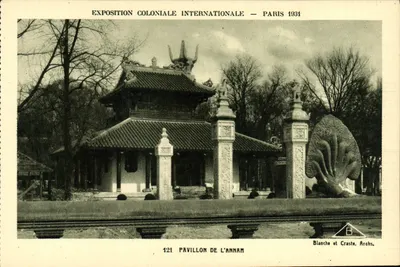 Pavilhão da Annam — Exposição Colonial Internacional — Paris 1934 — Blanche e Craste, Arquitetos