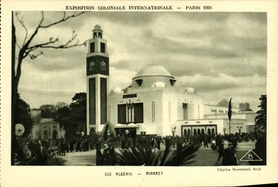 Argélia — Minarete — Exposição Colonial Internacional — Paris 1934