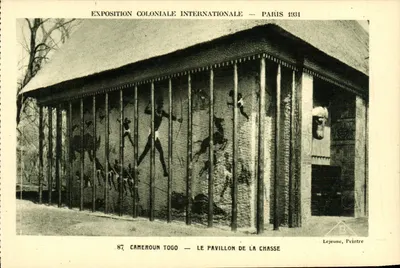 Exposição Colonial Internacional — Paris 1931 — Cameroun Togo — O Pavilhão da Caça — Lejeune, Pintor