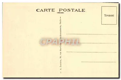 Malmaison (S.-et-O.) — O Gabinete de Trabalho de Verão do Primeiro Conselheiro — A. Lecointe, Paris — Verso