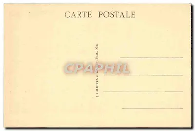 Peïra-Cava (A.-M.) — Płaska skała — Przejście przez schody — J. Gilletta, Nice — Rewers