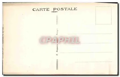 Stara pocztówka Bourges Widok z Palacza Jacques Coeur — Rewers