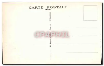 Bourges - Ogród Urzędu Miasta - Wielka Aleja — E. Magnatire, wydawca Bourges, n° 424 — Rewers