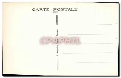 Bourges - Rue Moyenne — widok ulicy z handlem i pieszymi — E.M. 502 — Rewers