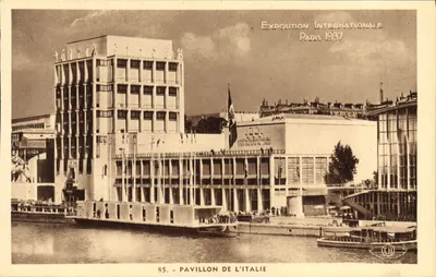 Pavilhão da Itália — Exposição Internacional Paris 1937 — H. Chipault, Boulogne-sur-Seine