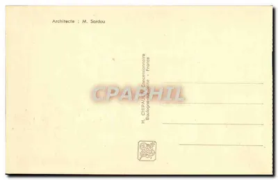 Pavilhão do Turismo — Exposição Internacional de Paris 1937 — H. Chipault, Concessionário — Verso