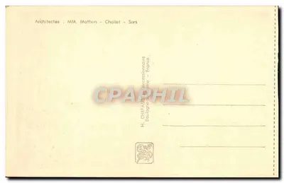 Pavilhão da Rádio — Exposição Internacional de Paris 1937 — H. CHIPAUDA, Boulogne-sur-Seine — Verso