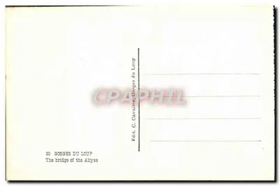 Gorges do Loup — O Ponte da Abismo — C.A.A. (editor) — Verso