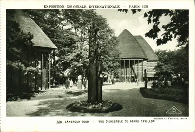 Kamerun Togo — Ogólny widok Wielkiego Pałacu — Międzynarodowa Wystawa Kolonialna — Paryż 1931