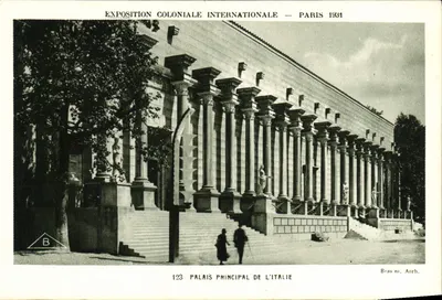 Główny Pałac Włoch — Międzynarodowa Wystawa Kolonialna — Paryż 1931