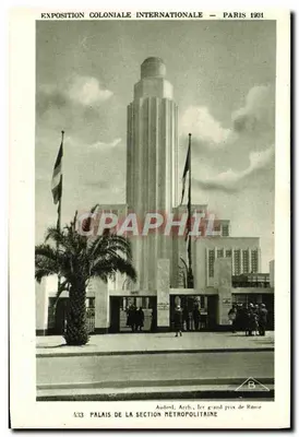 Palácio da Seção Metropolitana — Exposição Colonial Internacional — Paris 1931