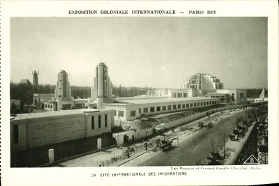 Exposição Colonial Internacional — Paris 1931 — Cidade Internacional das Informações — Jean Bourgon e Fernand Camille Chevalier, Archs.