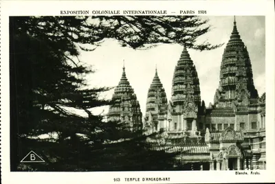 Templo de Angkor-Vat — Exposição Colonial Internacional — Paris 1931 — Blancho, Archs.