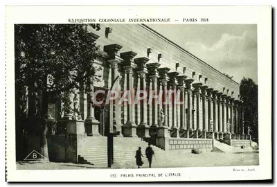 Palácio Principal da Itália — Exposição Colonial Internacional — Paris 1931