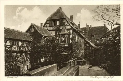 Wartburg. Burghof — Eisenach — Bruno Hansmann, Cassel