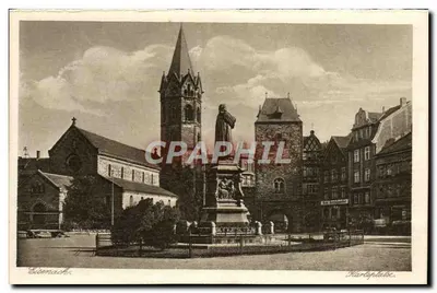 Eisenach — Karlsplatz com o monumento de Lutero — Kunstverlag Bruno Hansmann, Cassel, n° 15320