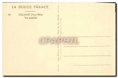 Colmar (Haut-Rhin) — Widok ogólny — Les Éditions d'Art Son, Paryż — Rewers