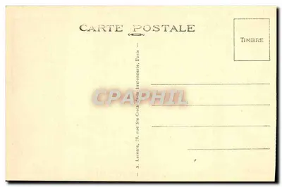 Malmaison (S.-et-O.) — Kamer, Meubels en Herinneringen van Koningin Hortense — Uitgever A. Leconte, Parijs — Achterkant