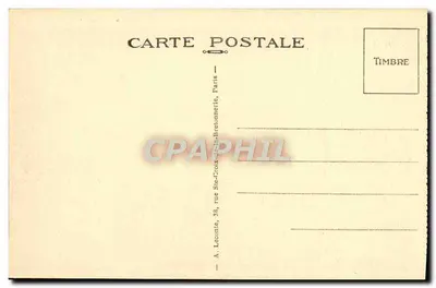 Malmaison (S.-et-O.) — Le Cabinet de travail d'été du Premier Consul — A. Leconie, Paris — Verso