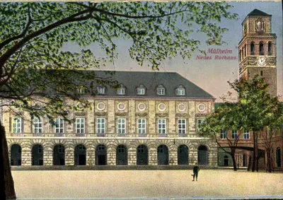 Mülheim Neues Rothaus — vista do edifício com seu campanário — n° 33026