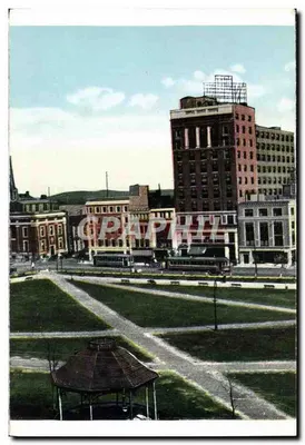 Stara pocztówka Stara pocztówka New Haven Post Office New Conn — Rewers
