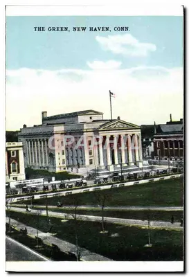 County Court House and Library — New Haven, Conn. — éditeur non visible — Verso