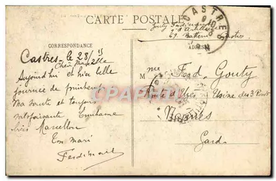 Castres (Tarn) - Most Skośny — Wydawnictwo P. Terriére, Castres - Cliché G. Valat — Rewers