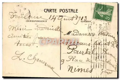 Toulouse - Iglesia de San Sernin — Edición Jeanne d'Arc, n°65 — Reverso