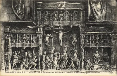Igreja (século xixe ao xvii) — Interior — Retábulo tripartido (século xvii) — J. LHUITRE