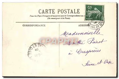 Rambouillet — O Castelo — A Sala de Jantar, lado esquerdo — I.L. — Verso