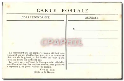 मृतों के स्मारक - 3 अप्रैल 1927 के उद्घाटन - एडिटर अज्ञात — पीछे
