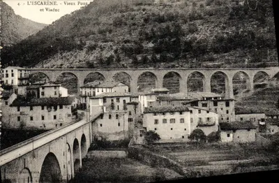 L'ESCARÈNE - Velho Ponte e Viaduto — Editor: J. B. Pradérens, n°4