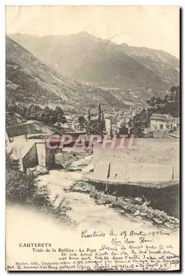 Cauterets - Trem da Raillière - O Ponte — Baylac, editor Cauterets