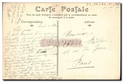 Castelo de Spoir — La Chapelle — Editor ND. Fot. — Número de série 171 — Verso